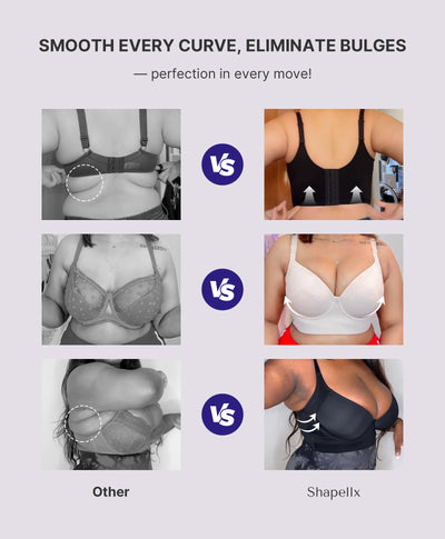 SHAPELLX Bras for Women Back Smoothing Push Up Underwire Supportive T Shirt Bras (Beige, 42H)