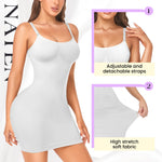 NaTen Women Dress Slips Body Shaper Full Slip Shapewear Tummy Control Under Dresses Seamless Spaghetti Strap