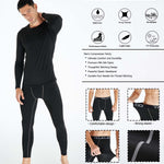TELALEO 5 Pack Men's Compression Pants for Workout, Running,Basketball,Football-Sports Baselayer Leggings L