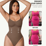 FeelinGirl Women Shapewear Bodysuits Tummy Control Bodysuit Thong Slimming Full Bust Shapewear Body Shaper XL-XXL