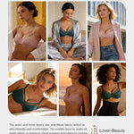 Lover-Beauty Minimizer Bras for Women Full Coverage Unlined Underwire Bras Plus Size Lifting Bra for Heavy Breast, Balsam Blue 36DD
