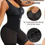 SHAPERX Women's Fajas Colombianas Tummy Control Shapewear Postpartum Full Body Shaper Butt Lifter Bodysuit, SZ7302-Black-L