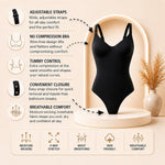 Tummy Control Shapewear Bodysuit for Women, Seamless Body Shaper Thong, Brief or Mid-Thigh Faja, Sculpting Slimming Bodysuits