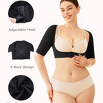 LODAY Shapewear Tops for Women Arm Compression Sleeve Women Upper Arm Shaper(Black, 2X-Large/3X-Large)