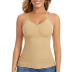 JOYSHAPER Shapewear for Women Tank Tops Tummy Control Shapewear Camisole V-Neck Cami Shaper Compression Tanks Nude L