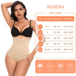 Werena Shapewear for Women Tummy Control Body Shaper High Waitsed Shape wear Panties Shaping Girdle(#A1 High Waist Beige(seamless),Small)