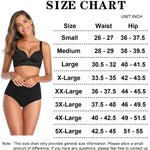 QOVOQ Women's High Waist Cotton Underwear Stretch Briefs Soft Comfy Ladies Panties MultiPack Black