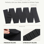 FeelinGirl Waist Trainer for Women Tummy Control Trimmer Belt One Size Waist Cincher Snatch Bandage Wrap Plus Size Body Shaper Black