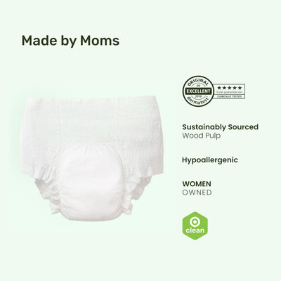 Parasol Recovery Care Postpartum and Period Underwear, Size M/L, 32 Ct, Fast-Dry Core, Friendly High-Waist, Leak-Proof, Disposable, BPA and Fragrance-Free, Up to 8 Pads of Absorbency