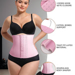 Lover-Beauty Women's Waist Trainer, Latex Underbust Waist Cincher, Tummy Control Corset Sport Girder Hourglass Body Shaper, Pink, M