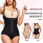 REYEOGO Waist Trainer for Women Shapewear Bodysuits Firm Body Shaper Butt Tummy Control Faja Colombiana Open Bust Corset