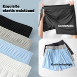 Liangzhou Men's Boxer Shorts Ice Silk-feel Breathable Seamless Underwear Loose Fit Comfortable Boxers for Men