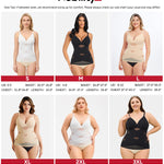 Nebility Compression Tanks for Women Shapewear Tank Tops Tummy Control Body Shaper V Neck Mesh Camisole (Black, Large)