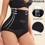 ORLAROY Shapewear Tummy Control Underwear for Women High Waisted Shaping Panties Butt Lifting Faja Compression Body Shaper M Black