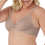 Bali Women's T-Shirt Bra, Ultimate Smoothing Underwire Bra, Lightweight Convertible Bra Evening Blush