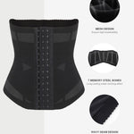 Lover-Beauty Mesh Waist Trainer for Women Tummy Control Body Shaper Breathable Cross Mesh Corset Waist Cincher Shapewear Girdle, Black, 3XL