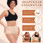 Werena Tummy Control Shapewear for Women Shaping Panties Underwear High Waisted Cincher Body Shaper Slimming Panty Girdle (#C Nude-mid Waist,Large)