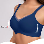 Gailife Crossover Bras for Women No Underwire Wireless Bralettes Seamless Supportive T Shirt Everyday Bras-Navy,XXL
