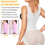 REYEOGO Shapewear Bodysuit for Women Tummy Control Butt Lifter Panty Hi-Waist Trainer Stomach Body Shaper Slimming Girdles(White,3X-Large)