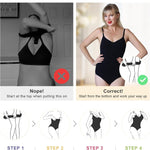 SHAPERX Women's Shapewear Bodysuit Tummy Control Body Shaper Waist Snatching Seamless Brief Body Suit