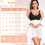 Werena Tummy Control Shapewear Shorts for Women High Waisted Body Shaper Slimming Girdle Shorts Shaping Underwear Panties(1# A White(tummy control),Small)