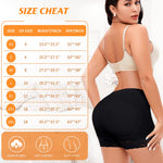 Werena Butt Lifter Padded Underwear for Women Seamless Booty Pads Panties Butt Enhancer Lace Boyshorts Shapewear (#5 Black,Small)