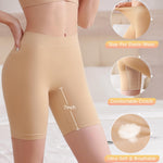 BESTENA Slip Shorts Womens Comfortable Seamless Smooth Slip Shorts for Under Dresses(Black,Large)
