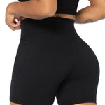 Sunzel 8" / 5" / 3" Biker Shorts for Women with Pockets, High Waisted Yoga Workout Shorts Black Large