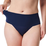 SPANX SPANXsupersmooth Undie-tectable Thong - Comfortable Core Control - Invisible Shapewear - Women No Show Thong Underwear - Dark Sapphire - Medium