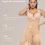 Lover-Beauty Fajas Colombianas Shapewear for Women Tummy Control Strapless Body Shaper Butt Lifting Shorts Postpartum Faja, Skin, S
