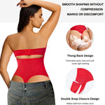 Nebility Shapewear Bodysuit for Women - Lace Thong Bodysuit with Underwire Strapless Body Shaper for Night Out