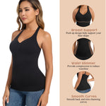 JOYSHAPER Women Tummy Control Shapewear Tank Tops Halter Compression Camisole Slimming Body Shaper Camisole