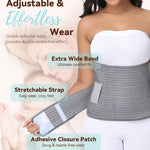 SHAPSHE Postpartum Belly Band Abdominal Binder Post Surgery Belly Binder Post Partum Belly Wraps Grey