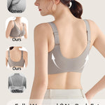 Gailife Front Closure Bras for Women Seamless Wireless Comfort Supportive No Underwire Convenient Mastectomy Bralettes, Grey, L