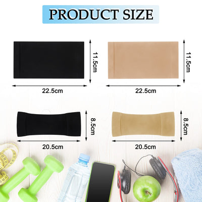 WILLBOND 4 Pairs Slimming Arm Shaper and Thigh Slimmers Set, Elastic Compression Arm Shapers Upper Arm Sleeve Slimming Thigh Sleeves Thigh Wraps Slim for Women