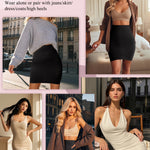 JOYSHAPER Half Slips Shapewear Skirt Under Dresses Tummy Control High Waist Slip Skirt With Built In Shapewear