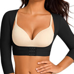 EUYZOU Arm Compression Sleeves for Women Post Surgery Front Closure Bra Slimming Arm Lipo Shapewear Top Underbust - Black XL