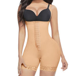 Lover-Beauty Tummy Control Shapewear for Women Fajas Colombianas Moldeadoras Body Shaper Butt Lifter with Zipper Crotch Beige Small