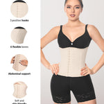 Forma Tu Cuerpo Faja Cinturilla Colombiana Moldeadora - Hourglass Waist Trainer for Tummy Control - Postpartum Waist Trimmer for Workout & Daily Use BEI 2XL