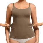 FeelinGirl Women's Tummy Control Camisole Seamless Shapewear Tank Top Slimming Cami Shaper with Compression