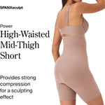 SPANX SPANXsculpt Power Series High-Waisted Mid-Thigh Short - Lightweight, All-Day Comfort - Core Control Shapewear