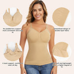 JOYSHAPER Shapewear for Women Tank Tops Tummy Control Shapewear Camisole V-Neck Cami Shaper Compression Tanks Nude L
