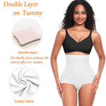 Werena Tummy Control Shapewear Panties for Women High Waisted Shaping Underwear Lace Body Shaper Girdle(01# A White(lace),Small)