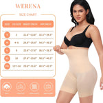 Werena Shapewear Shorts Tummy Control for Women High Waisted Body Shaper Underwear Slimming Slip Shorts Under Dresses