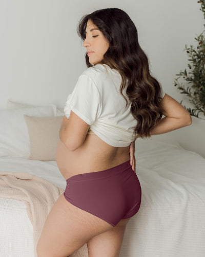 Kindred Bravely Women's Sustainable Hipster Panty 5 Pack | Comfortable Maternity & Postpartum Underwear (Assorted, Medium/Large)