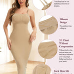 JOYSHAPER Strapless Shapewear Slip for Women Under Dress Tummy Control Shapewear Full Slip Body Shaper Slip