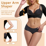 ONEW Upper Arm Shaper Compression Sleeves For Women Faja Post Surgery Slimming Posture Corrector Tops Shapewear，Black，Small