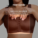 FeelinGirl Breast Augmentation Post Op Bra After Breast Surgery Support Compression Bras Brown Large