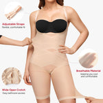 Nebility Open Bust Shapewear Bodysuit for Women - Full Body Shapewear Faja Body Shaper Tummy Control Girdle