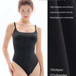 Popilush Shapewear Bodysuit Tank Tops Shapewear Tummy Control Thong Bodysuit Double Lined Comfy Soft Body Suits